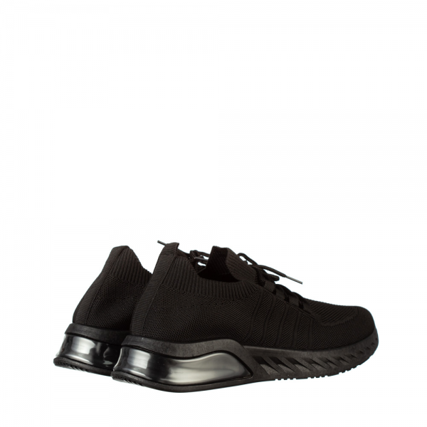 Мъжки спортни обувки черни от текстилен материал  Brock, 4 - Kalapod.bg